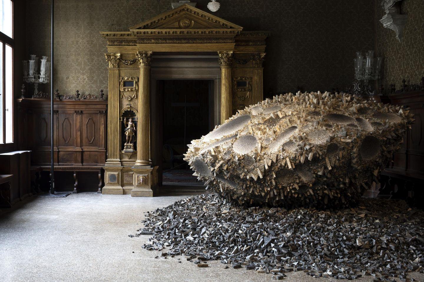 VENISE. L'artiste coréen Chun Kwang Young. Palazzo Contarini Polignac