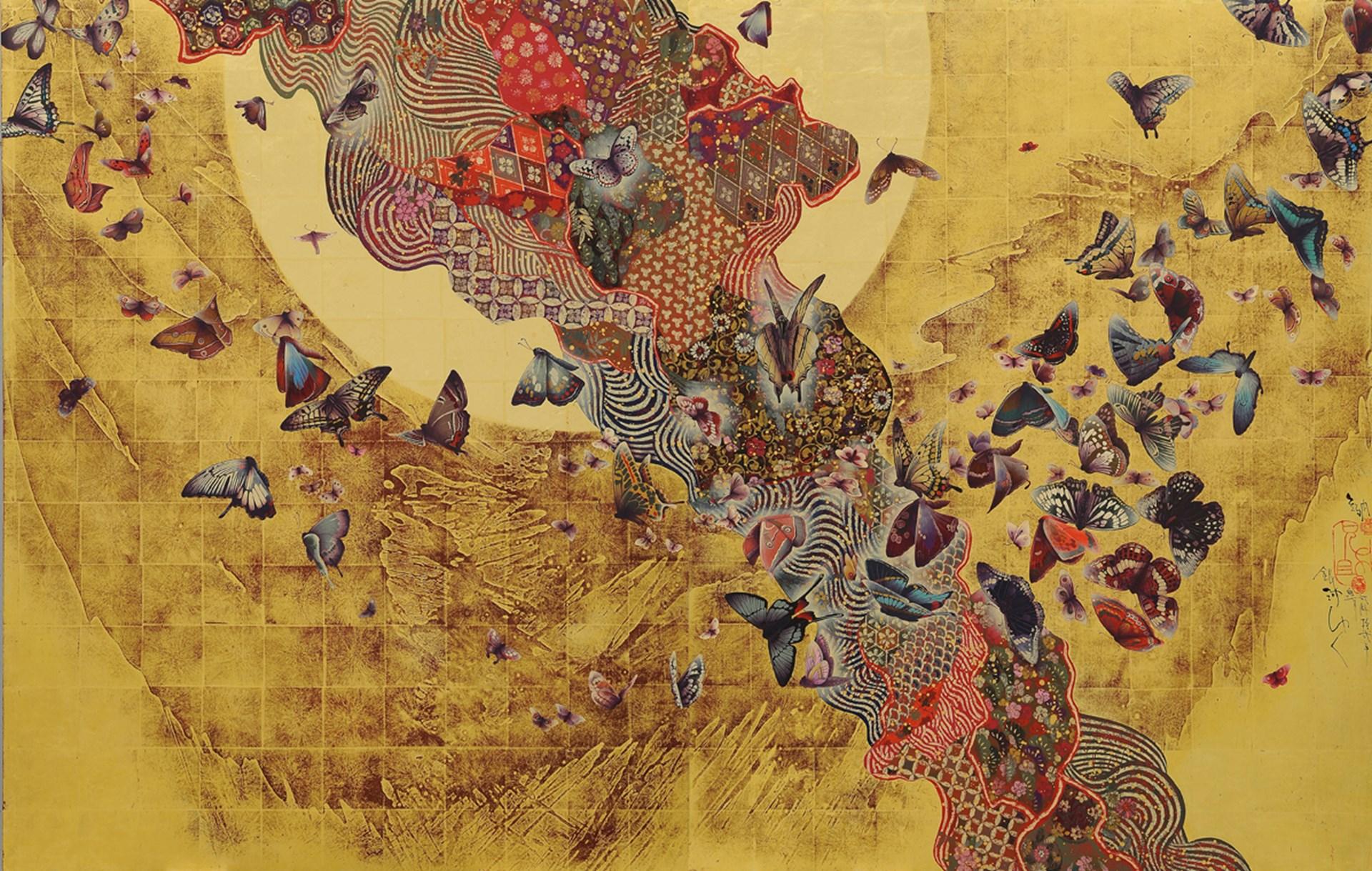TOKYO. L'artiste japonais Kyosuke Tchinai. Galerie Taménaga