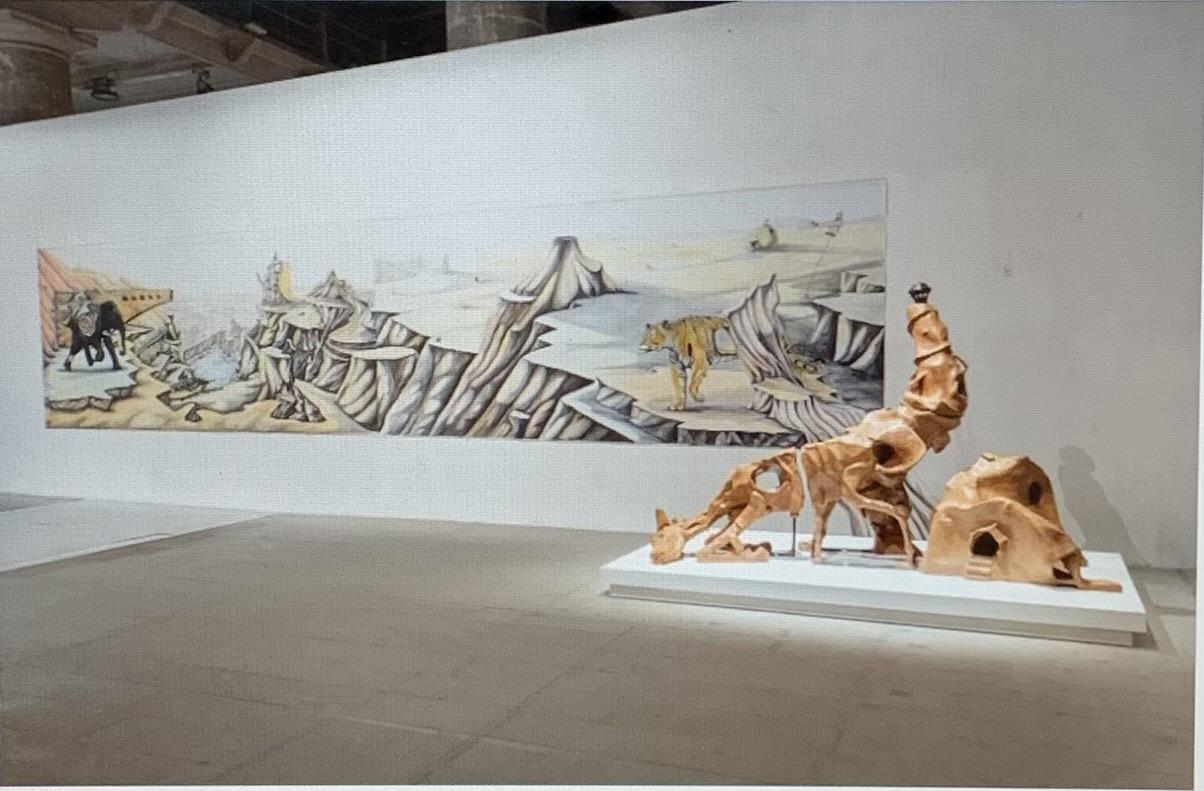 VENISE. L'artiste indien Prabhakar Pachpute. Giardini
