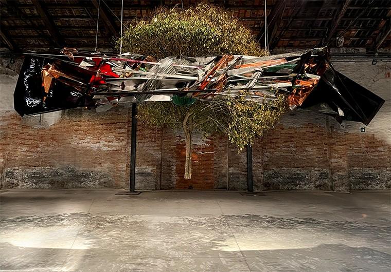 VENISE. L'artiste chinois Wang Yuyang. Pavillon chinois