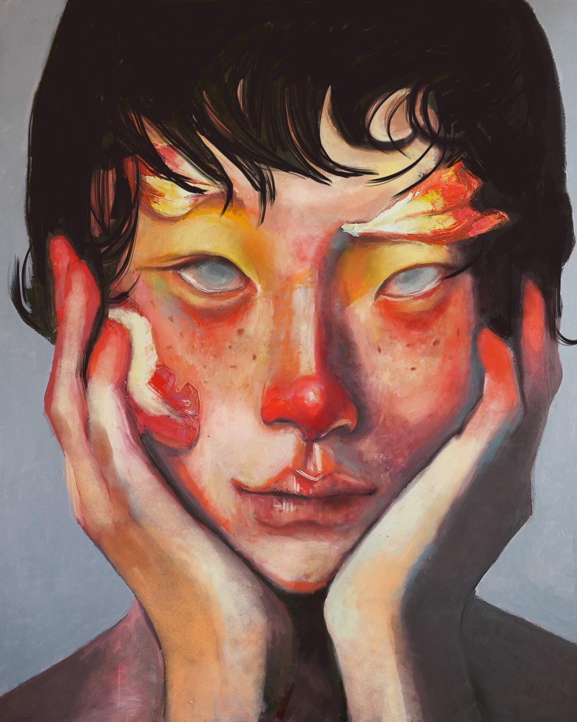 BANGKOK. Thai artist Waruncharat Laaiadsin. Kalwit Studio Gallery
