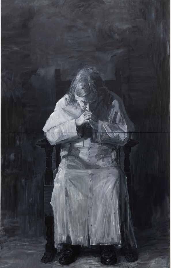 AVIGNON. French-Chinese artist Yan Pei-Ming. Palais des Papes